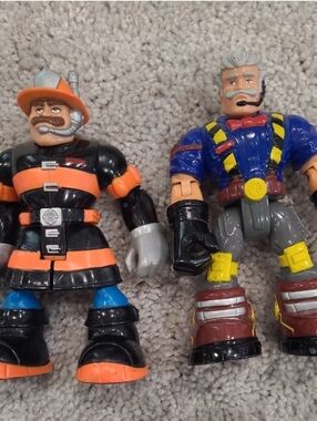 Mattel Fisher Price Rescue Heroes Action Figures Vintage Lot of 2